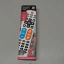GE BigEZ OneTouch Big Button Universal TV Remote for Seniors, Easy to Use, Replacement Remote for Samsung, LG, Sony, Vizio, Roku TV, Streaming Players, Backlit Buttons, 2 Device, White