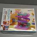 2in1 Rolling Ball & Car Ramp Race Track for Toddlers, Hammer Ball Drop Toy for Boys & Girls, Interactive Toys w/Sensor Lights  Montessori STEM Learning Toys  Brithday Gift for Kids 15+ Year Old