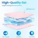 Migraine Relief Cap, Pink, 1Pc | Reusable, Hot & Cold Therapy, Odorless Gel Ice Head Wrap, For Tension, Stress & Sinus, For Headache & Puffy Eyes