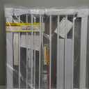 Cumbor 29.7-46" Baby Gate for Stairs, Toddler Safety Essentials for The House, Auto Close Dog Gate for Doorways, Mom's Choice Awards Winner-Easy Install Pressure Mounted Pet Gates for Dogs, White