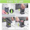 ONCE FOR ALL Fresh Meat Slicer Cleaver Kitchen Knife Set For Meat Slicing Shredding, Manual Jerky Cutter Food Slicer For Beef Pork Mutton For Home Cooking BBQ Hot Pot (Gray)