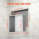 VEVOR 13 x 13 Inch No Tile Shower Niche 304 Stainless Steel, 13x13'' - Single Layer