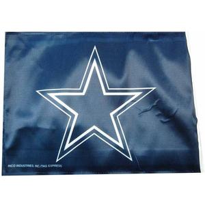 Rico Industries NFL Dallas Cowboys - Navy Car Flag with included Pole Team Color, 16 x 19.5"