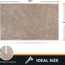 PURRUGS Dirt Trapping Door Mat 34" x 59", Non-Slip Machine Washable Entryway Rug, Dog Doormat, Indoor Front Door Mat, Super Absorbent Entry Rug for Muddy Shoes & Paws, Taupe