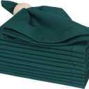 Cloth Napkin Hemstitched Dinner Napkins, Machine Washable, Soft and Reusable, Perfect for Weddings, Parties, and Everyday Use  18x18 Aventurine,Set of 12,