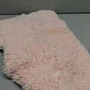 ILANGO Pink Toilet Rugs U Shaped 22" × 24" Non Slip & Super Absorbent Extra Thick Soft, Washable Bath Mats for Bathroom Floor, Microfiber Plush Shaggy Contour Bath Rugs for Toilet,Dry Quick