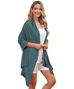 Eeeuityoo Tencel Shawl Wraps Women's Girls Shrug for Evening Dress Wedding Cape Cover Up 1920s Shawl