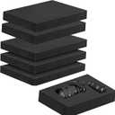 5 Pcs Foam Inserts for Cases Packing Foam Black Craft Foam Sheets for Packing Padding 2 Inch Thick 