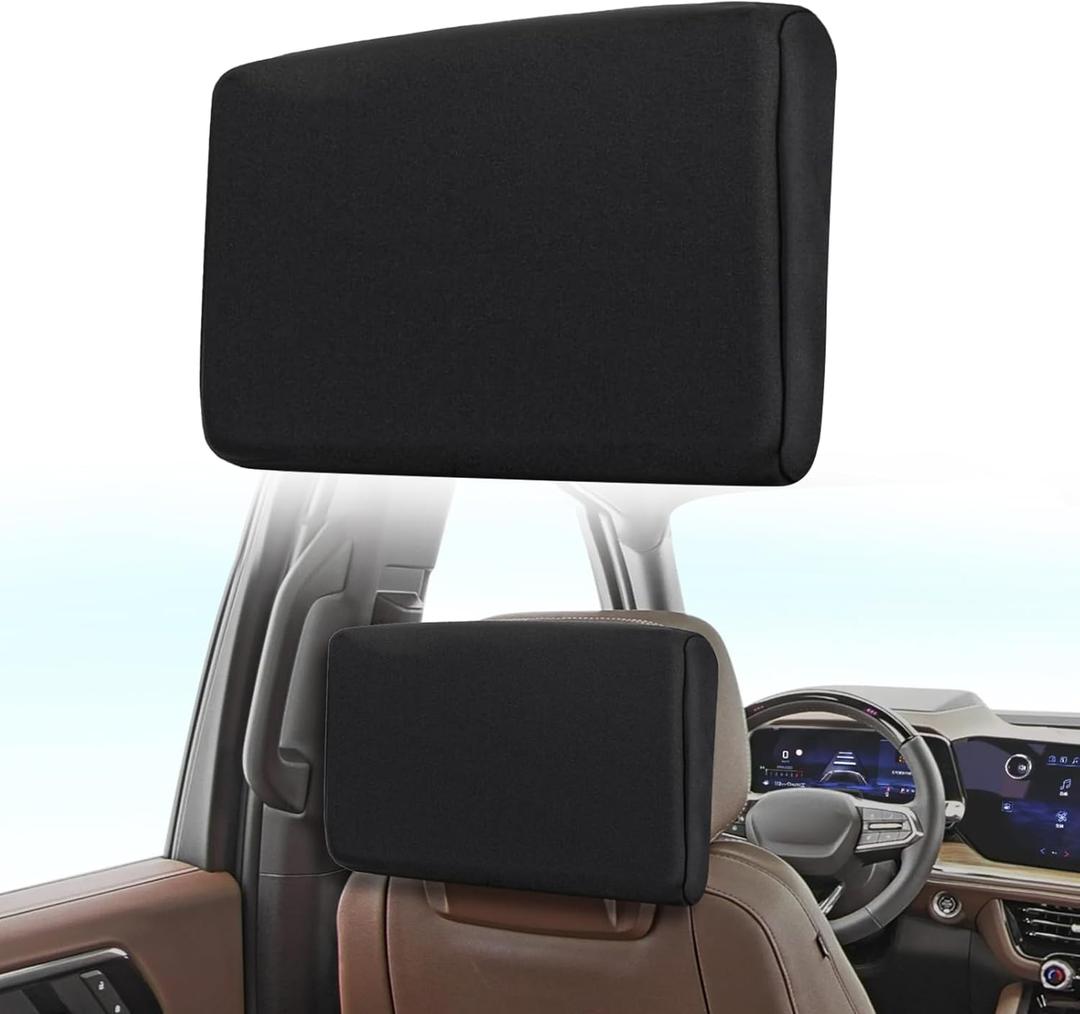 Neoprene Protective Padded Cover for Rear Seat Entertainment Screen for 20212025 2026 Cadillac Escalade/GMC Yukon/Chevy Tahoe/Suburban Rear Seat Screen Protectors 1.5mm Neoprene Dust & Impact Shield