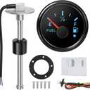 MH Fuel Sending Unit and Gauge 7"(175mm) 316 Stainless Steel Fuel Tank Level Sender 240-33ohm for AUTO Car Truck Boat Marine(Black)