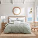 Tommy Bahama - Comforter Set, Super Soft Yarn Dyed Bedding with Matching Shams, Serene Inspired Room Essentials (Harbor Palm Green, King)