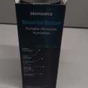 Homedics Portable Humidifier - Small Air Humidifiers for Bedroom, Plants, Office, Travel - Cool Mist Humidifiers, Color-Changing Accent Light, 2 Mist Settings, Matte Black