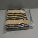 KILOCOCO Striped Rug 3'X5' Front Door Mat Outdoor Welcome Mats Rugs Outdoor Cotton Washable Front Porch Rug Layered Doormats for Kitchen/Farmhouse/Entryway/Patio, Brown