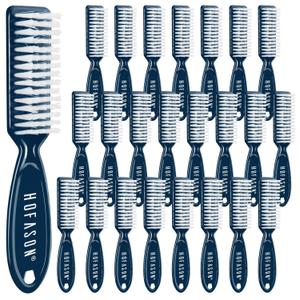 24 Pcs Handle Grip Nail Brush, HOFASON Hand Fingernail Cleaner Brush Manicure Tools Scrub Cleaning Brushes Bulk Kit for Toes and Nails Women Men (Blue)