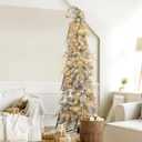 KI Store 4pcs Extra Large Christmas Icicles White 12-Inch Christmas Tree Decorative Hanging Ornaments for Xmas Tree Decor