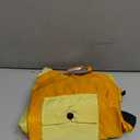 Dog Raincoat with Transparent Hood, Waterproof Jacket for Small Dogs with Snap-Button Chest, Leash Hole & Hook-and-Loop Cuffs Sleeves, Back Pocket for Treats (Yellow, Large)