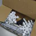 Enhon 2 Pack Meteor Shower Snowflake Lights Outdoor with Timer, Total 480 LED 12in 16 Tube Connectable Waterproof Meteor Rain Drop Christmas Light with Snowflake for Xmas Tree Roof Garden(Warm White)