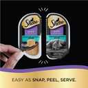 Sheba Perfect Portions Wet Cat Food Pate with Sustainable Salmon, Signature Seafood Entree, and Tender White Fish and Tuna Entree Variety Pack, 2.6 oz. Twin Pack Trays (24 Count, 48 Servings) (EXP 03/31/28)
