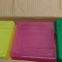 Novelinks 18 Pack Small Plastic Storage Containers Clear Arts & Crafts Storage Boxes & Organizers Stackable Small Containers With Lids For Organizin (Set 3)