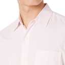 Amazon Essentials Mens Regular-Fit Long-Sleeve Casual Poplin Shirt (Pink, XXL)