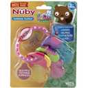 Nuby Ice Gel Teether Keys - Silicone Soothing Baby Teether Toys for Infants - Gentle for Sore Gums Colorful and Fun Toys - Safe and Durable Infant Baby Teething Toy - Pink (1 Count (Pack of 1))