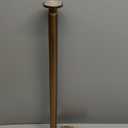 Ivilon Tension Curtain Rod - Spring Tension Rod for Windows or Shower, 24 to 36 Inch. Warm Gold