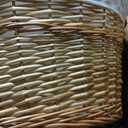 Household Essentials Wicker Laundry Basket with Handles, Handwoven Willow, Removable and Washable Liner, Great for Carrying Laundry or Storing Linens