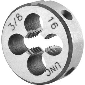 Burkit 3/8"-16 UNC Round Threading Die, 3/8 x 16 UNC Machine Thread Die Right Hand
