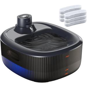 WOPET Wireless Dog Water Fountain for Large Dogs, 6L/205oz Dog Water Bowl Dispenser with 5000mAh Battery Operated, W600 Pro Cordless Pet Fountain for Dogs&Cats with Motion Sensor, Ultra Quiet Pump