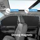 Car Curtains for Side Window - 2 Pcs Back Privacy Sun Shades Magnetic 100% Block Light Car Window Covers with Cooler Feeling (dexterous, back-2pcs)