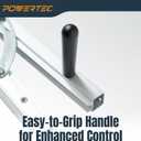 POWERTEC Table Saw Tapering Jig for Angle Cutting | 24-Inch Lightweight Aluminum Rails and Laser Engraved Scale, 15 Degrees of Taper, 1 PK (71035V)