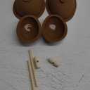 Easter Egg Silicone Mold for Chocolate, 4PCS 3D Egg Shape Molds 2 x 4inch & 2 x 6inch Large Size Non-Stick DIY Baking Candy Molds with 2 Wood Hammers for Easter Decorations, Party, Kids Gift