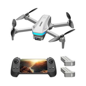 SIMREX GPS Drone with Camera for Adults 4K, Brushless Motor Drones for Beginners ,5G WiFi FPV Foldable, Auto Return , Optical Flow & Altitude Hold,Gesture Control,Follow Me, Waypoint Flight, Toys Gifts for Teen Boys (Gray)