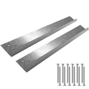 1PCS Rain Diverter 3.28FT Roof Rain Diverter For Shingles Roofing Rain Gutter Diverter Stainless Steel With Nails Protect Roof From Rain, 3/5" Thick