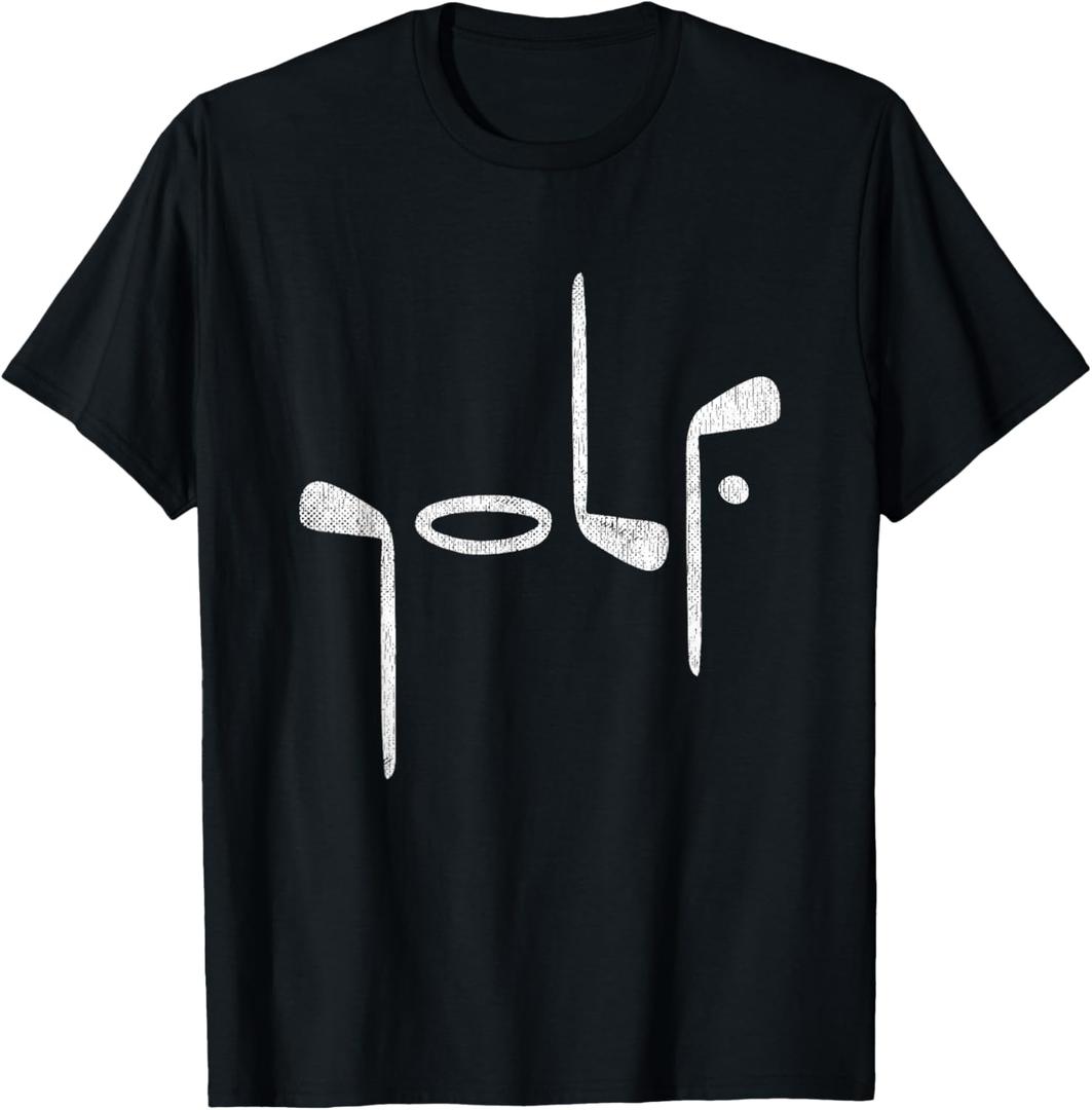Golf Minimalist Logo Women Golf Fan Men Golfer T-Shirt, Size 104/4