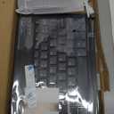 Ultra-Slim Small Bluetooth Keyboard and Mouse Combo Portable Rechargeable Wireless Keyboard for Android Tablet Cell Phone Samsung Smartphone iPhone iPad mini Pro Air 10.2 10.9 11 12.9 13 inch (Black)