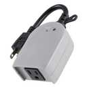 UltraPro Outdoor Outlet Timer, Dusk-to-Dawn Sensor, Single Outlet, Simple Automation, Weather-Resistant, Light Sensing, Seasonal Outdoor, Landscape, 1 Pack, Gray, 53634