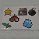 Birthday Cupcake Toppers Set,24pcs Party Supplies for Kids Boys Video Game Birthday Cake Decorations