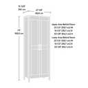 Sauder 2-Door Storage Cabinet, Tall Wooden Organizer, in a Rural Pine Finish