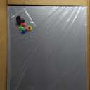 24" x 36" Magnetic Board, Silver Magnet Bulletin Board to Display Magnetic Letters, Metal Board for Wall, Refrigerator Photo