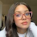 SODQW Pink Cateye Blue Light Glasses for Women, Trendy Cat Eye Anti Blue-light Glasses for Computer/TV/Phone/Gaming