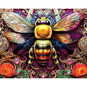 Springbok Amazing Bee 1000 Piece Jigsaw Puzzle for Adults - Unique Cut Pieces - Made in USA