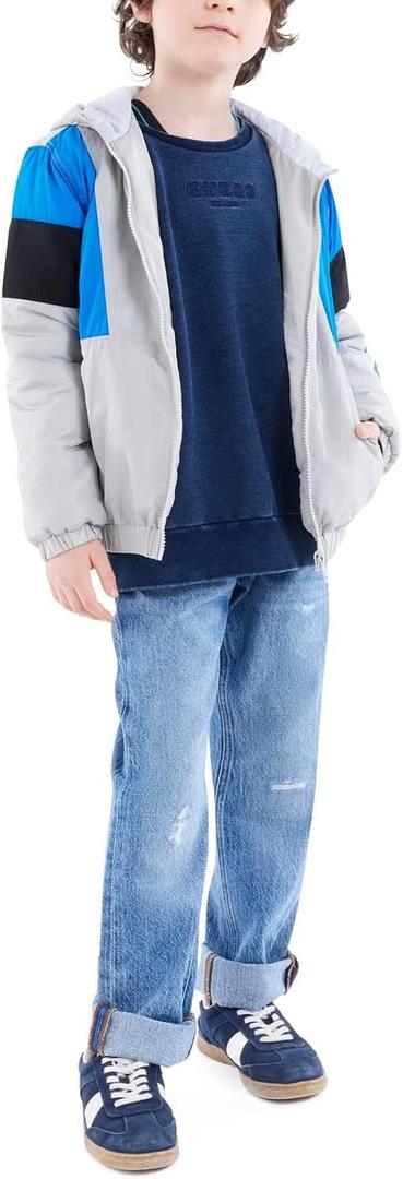 GUESS Boys Big Boy Denim Straight Fit Jeans, Size 14