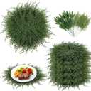 Christmas Pine Placemats Set of 6 16 Inch with Artificial Pine Needles Branches 2 Types 24 Pack Green Plants Fake Cedar Greenery Round Placemats for Table Dining Christmas Decorations