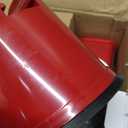 Cambom Rotary Cheese Grater Hand Crank Cheese Shredder for Fresh Cheese, Vegetable, Nuts,Non-slip Suction Base, Free Cleaning Brush Three Blades, Red