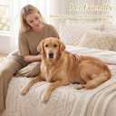 Wrenley Vale 7 Pieces Comforter Set Queen Khaki Tufted Rose Ultra Soft Fluffy Boho Tufted Comforter Set All Season Bed in a Bag Set Shabby Chic Farmhouse Rustic Style Bedding