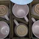 Sweese Porcelain Coffee Mugs - 16 Ounce (Top to the Rim) for Coffee, Latte, Tea, Cocoa, Set of 6, Pink