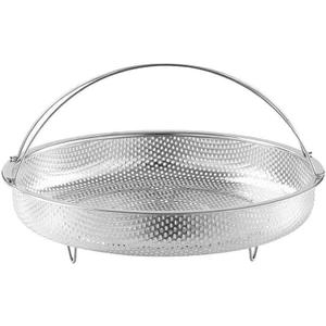 Steamer Basket with Steaming Rack, 8.8 Inch Food Grade Stainless Steel Steaming Net with a Support Frame for Food Steaming (1 Pcs)