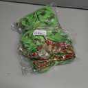 2 x Red Green Christmas Bows Decoration 12Pcs Christmas Wreath Bows Ornaments Large Xmas Tree Bow Ribbon Ornaments Glitter Dot Stripe Bows Ribbons Decoration for Xmas Garland Wedding Home Holiday