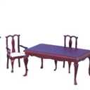 Dollhouse Miniature Dining Room Set